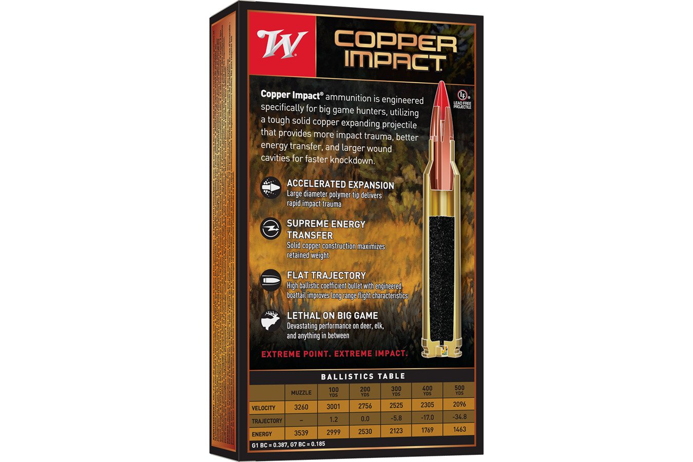 WINCHESTER AMMO 300 Win Mag 150 gr Extreme Point Copper Impact 20/Box